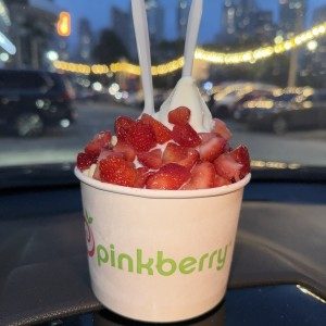 Yogurt con fresas